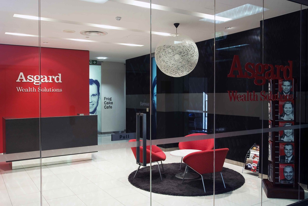 Asgard Wealth Solutions Waiting Area Design by Hodgkison Adelaide Architects